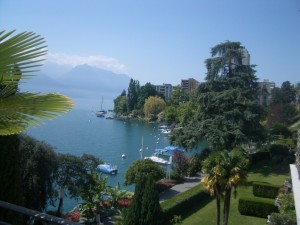 View of Lake Geneva from Montreux